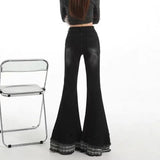 Fongt Hottie Fried Street Wash Denim Leg Set Design Strap Pile Trousers Calves Denim Shorts Cover