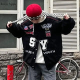 Bomber Woman Varsity Jacket American Racing Jacket¡®s Hip Hop Long Sleeve Stand Collar Jackets Unisex Bombers Coat