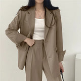 Fongt Suit Jacket Female 2024 New Spring And Autumn Korean Version Chic Small Suit Suit Lady Design Sense Minority-Outfit