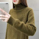 Sweater For Women Fall Winter Casual Knitted Tops Candy Colors Korean Long Sleeve Bottomed Pullover New Sueter