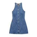 Fongt Homemade New Women's Fashion Stylish Denim Mini Dress 6147/092