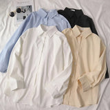 Fongt Shirt Autumn Dress Women's New Coat Long-Sleeved French Small Shirt Loose Folded Interior Design