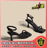 Fongt High Heels Women's Fine Summer Dress French Word With Roman Beautiful High Heel Sandals Female Shit
