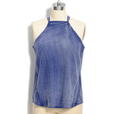 Boho Halter Tank Tops Vest Off Shoulder Beach female Sexy Tees Cami for Summer Tshirt Backless Ladies Halter Tee