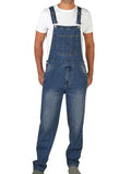 Retro Design Sense Jeans Overalls Men Straight Tube Loose Overalls Jumpsuit-Outfit