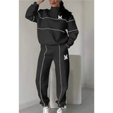 Fongt 2025 New Trousers Letter Long-Sleeved Casual Sports Set Two Sets