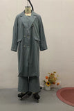 Fongt 2025 New Women's British Style Collar Double Row Multi-Buckle Temperament Wind Jacket Suit