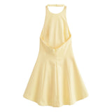 Fongt New Wave Swing Hanging Neck Dress 2858777