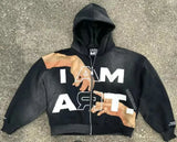 Fongt Shi Loose TAM ART Niche Shirt Wearing Handsome Short Hooded Top