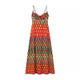 Women's Print Slim Sling Dress-Outfit