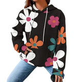 Fongt New Hooded Jacket Digital Print Casual Women's Hoodie