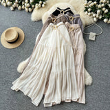 Fongt Trousers 2025 Summer Fairy Gentle Wind With High-Waisted Loose-Fitting Broad Leg Skirts And Crotch-Covered Chiffon