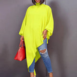 Fongt Summer Chiffon Irregular Fashion Size Women's Loose Dress