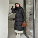 Loose Medium And Long Bread Clothes Down Cotton-Padded Clothes Female Winter Hot Style 2024 New Thickened Cotton-Padded Jacket Jacket-Outfit