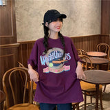Fongt T-Shirt Female Summer 2024 New Korean Version Loose Large Size Original Night Wind Net Red Short Sleeve Student Jacket Ins