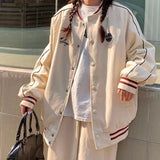 Vintage Side Stripe Zip Up Jacket-Outfit