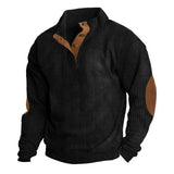 Fongt And Winter New Men's Outdoor Jacket Corduroy Leisure Collar Long Sleeves