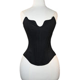 Fongt Spring New Hottie Sexy V Tie Strapped Body Girded Waist Boobs Vest