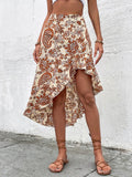 Fashion Floral Print Skirts for Women Summer