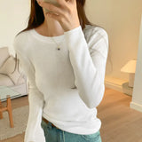 Bottomed Sweater For Women In Autumn And Winter, The New Style Women's Wear Has A Slim, Lean Sweater And Knitted Shirt.-Outfit