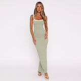 Fongt Women's Clothing 2025 Summer New Sexy Bag Hip Sleeveless Slings Hanging Dress Women