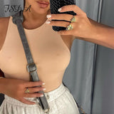 2020 Sleeveless Summer Sexy Bodysuit Women Off Shoulder White Basic Body Top Casual Streetwear Bodysuits