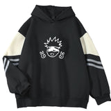 Fongt Men's Spring And Autumn 2025 Small-Caping Hooded Blouse Casual Cartoon Prints 1121