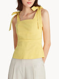 Fongt Gentle Wind Solid Color With Vest Simple Backs With Short Coat Women's Fashion Leisure New Summer