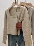 Fongt Soft Collar Knitted Knitted Women's Autumn Winter New Temperament Jacket Sweater Inside The Bottom Shirt