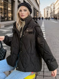 Women's Padded Jacket Female Oversize Hooded Coat Korean New in Outwears Thick Warm Demi-season Jacket for Women 2023-Outfit