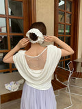 Fongt Xixi 13 Lines 2025 Summer New Korean Version Of Temperament Lace Jersey Short-Sleeved Top 89361