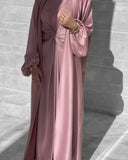 Solid Color Fresh And Sweet Two-piece Dress Cardigan