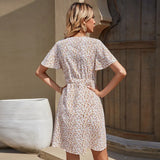 Neck Floral Print Mini