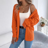 Fongt Shooting Autumn And Winter Hollow Lantern Long Sleeve Open-Sleeve Sweater Long Coat Women's Clothing
