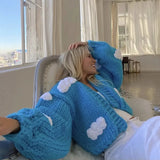 Knitted Chunky Cardigan-Outfit