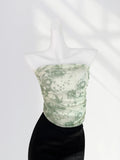 Fongt Anti-Slip Double Mesh Wipe Chest Top Design Sense Short Beautiful Inside The Hot Girl Outside The Vest Sling-Outfit