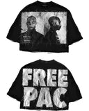 Fongt Cool Boy New English Before And After Printing 毛棉 Five-Sleeved T-Shirt Round Collar Top