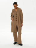 Fongt 2025 New Hot Knitted Three-Piece Set Of Women's OL Style Sweater Cardigan + Pants