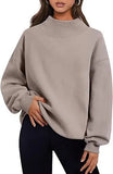 Fongt Fashion Casual Velvet Dress Women's Thick Half-High Collar Loose Women's Clothing In Autumn And Winter 2025