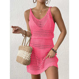 Fongt Women's Jersey Knitted Sling Dress To Collect Waist Sling Skirts Beach Dress Beach Vacation