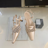 Fongt Heel Skirt Bag Head Sandals Fairy Shoes 2025 Summer New Mesh Permeable Fine Back Empty Head Single Shoes