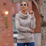 Fongt Sweater Women's Horse Hair Solid Color Long-Sleeved Collar Knitwear Shirt In Autumn And Winter 2025