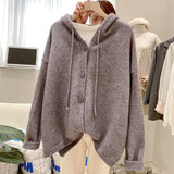 Knitted Cardigan Women's Short Solid Color Outer Jacket 2023 Autumn New Style Small Fresh Loose All-match Sweater