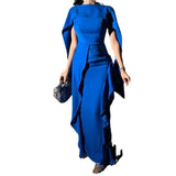 Fongt 2023 New High Style Sexy Word Shoulder Cloth Dress-Outfit