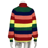 Fongt Knitted Explosive Sweater High-Necked Hooded Long-Sleeved Loose Sweater Top Women's Clothing