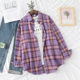 Design Women Blouses Shirts 2021 New Womens Tops And Blouses Long Sleeve Casual Plaid Shirt Young Style Lady Blouse