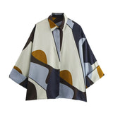 Fongt Homemade New Women's Classic Fashion Silk-Sense-Sense Printed Shirt 2480124
