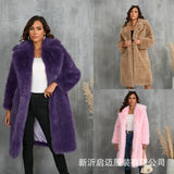 Fongt And Winter Imitation Fox Thick Long Suit Collar Imitation Fur Coat In The Long Plush Fur Coat