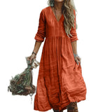 Fongt Shein Bohemian Vacation Cotton Jab Dress New Explosion