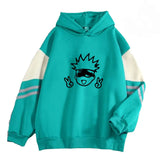 Fongt Men's Spring And Autumn 2025 Small-Caping Hooded Blouse Casual Cartoon Prints 1121